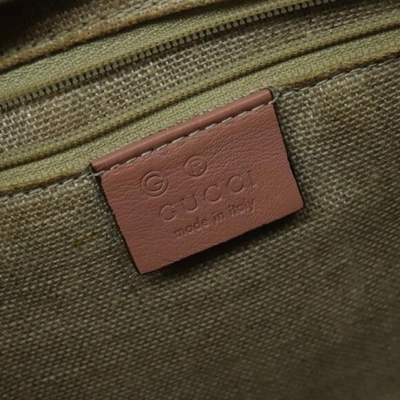 GUCCI Micro GG Canvas Micro Guccissima Bag Leather Outlet 449655 Auth 137915 - Picture 12 of 16